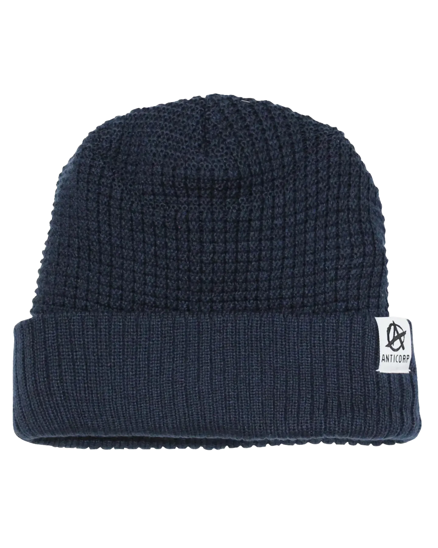 Anticorp Grid Lined Beanie - Navy