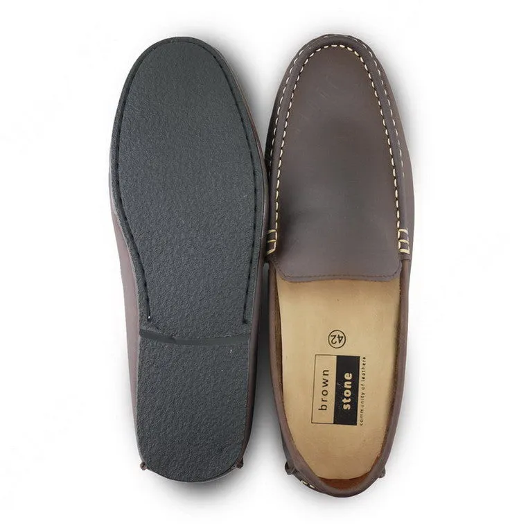 Casualist Leather Loafer Dark Natural Nubuck