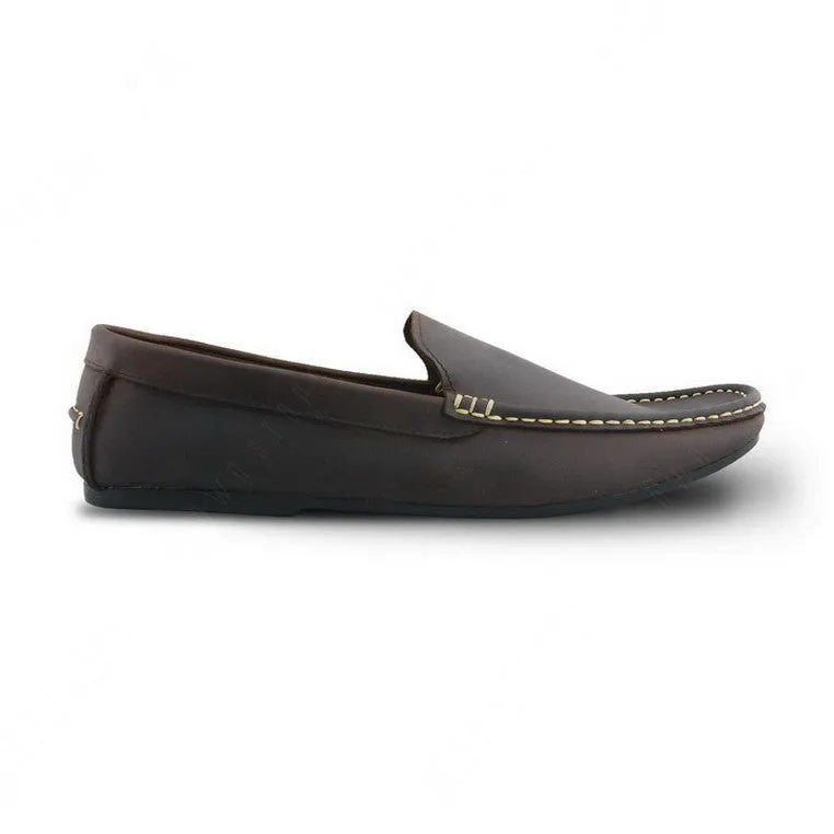 Casualist Leather Loafer Dark Natural Nubuck