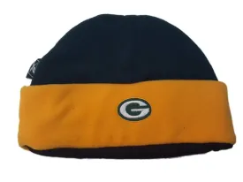 Green Bay Packers Reebok YOUTH Boy's Green Yellow Cuffed Skull Beanie Hat Cap