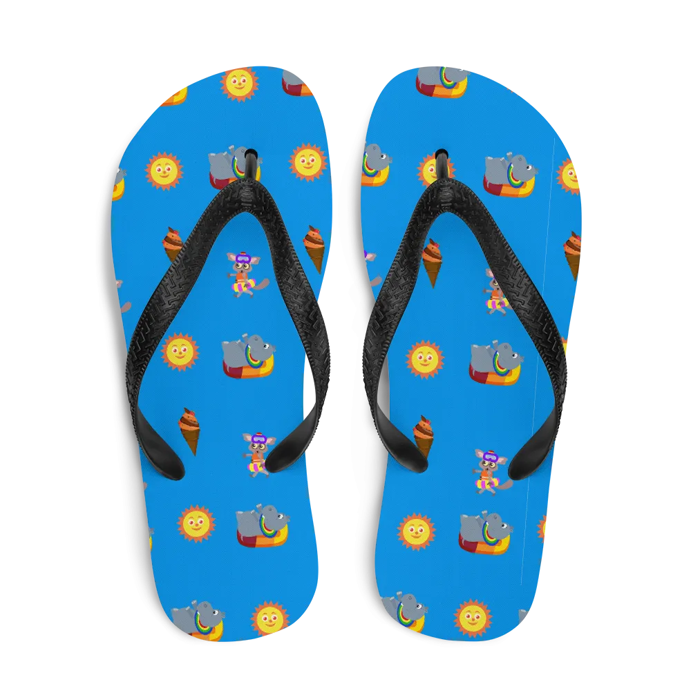 Happy hippo Flip-Flops