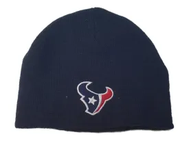 Houston Texans Reebok YOUTH Navy Blue Acrylic Knit Skull Beanie Hat Cap