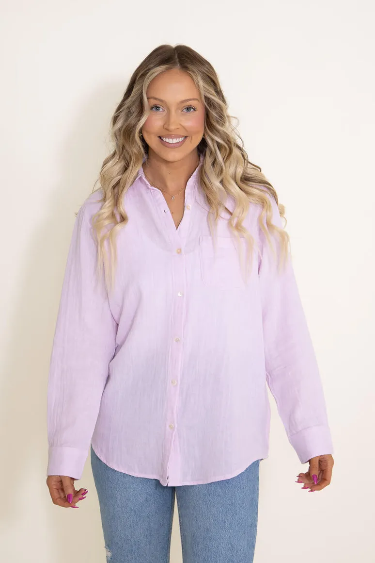 Long Sleeve Button Top