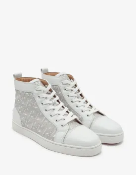 Louis CL Motif White High Top Trainers