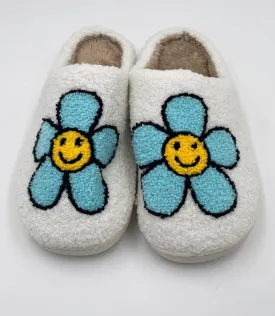 Mint Daisy Happy Face Slipper by Katydid