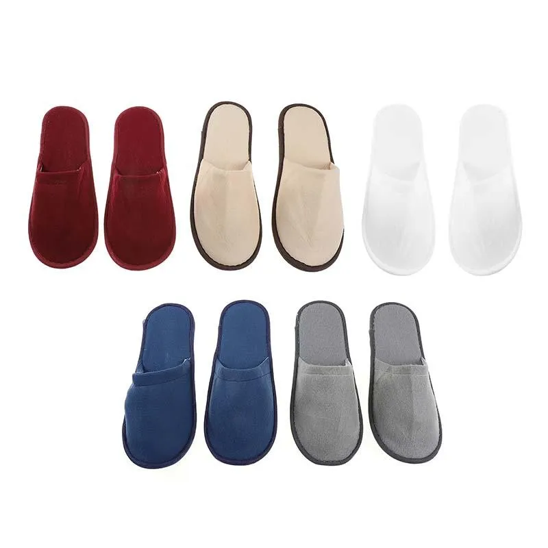 MULTICOLORED SOFT COTTON SLIPPERS UNISEX.