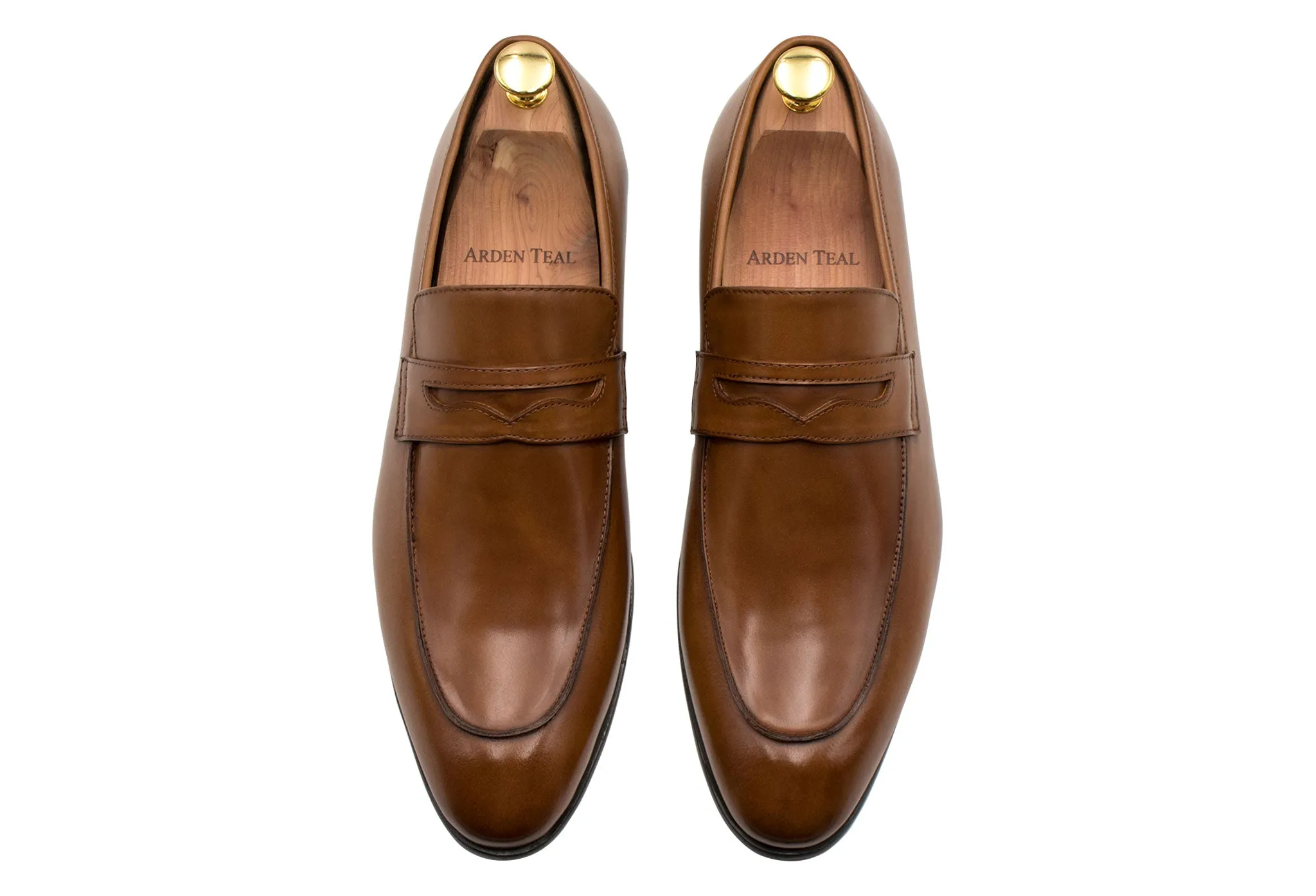 Olavarria Cognac Penny Loafer