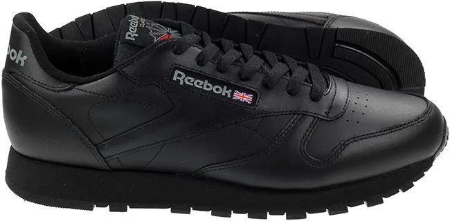 Reebok Trainers Mens Classic Leather Black Black