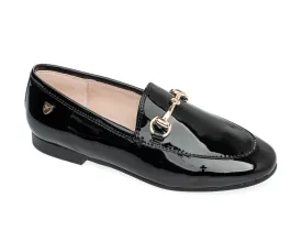 Venettini Black Patent Chain Loafer